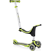 Globber Children’s EVO 4-en-1 Patinete Infantil- Infantil- EVO 4-In-1 Plus- Lime Green- n-a